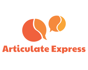 Orange Speech Bubbles logo design