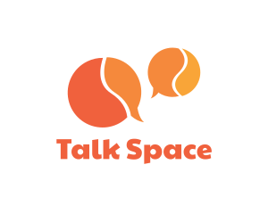 Orange Speech Bubbles logo