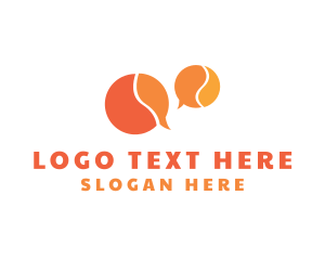 Orange Speech Bubbles logo