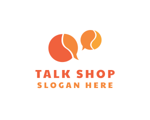 Orange Speech Bubbles logo design