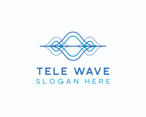 Audio Technology Waves logo design