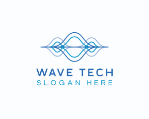 Audio Technology Waves logo design