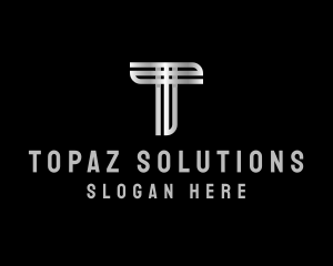 Consulting Industrial Letter T logo design