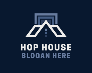 Abstract House Roof logo design