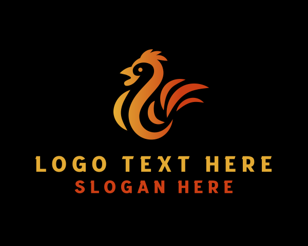 Hen logo example 1