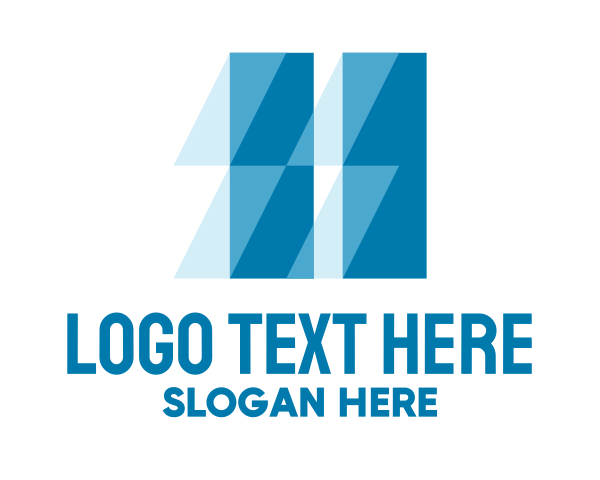 Blue Geometric Glass Glare logo