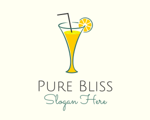 Lemonade Glass Diner logo design