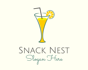 Lemonade Glass Diner logo design