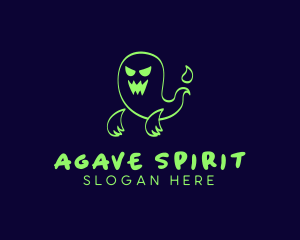 Scary Ghost Spirit logo design