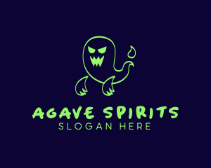 Scary Ghost Spirit logo design