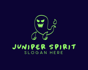 Scary Ghost Spirit logo design