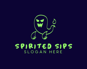 Scary Ghost Spirit logo design