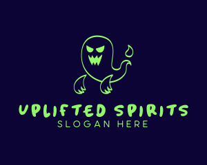 Scary Ghost Spirit logo design