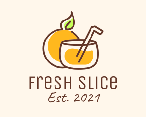 Orange Juice Drink logo design