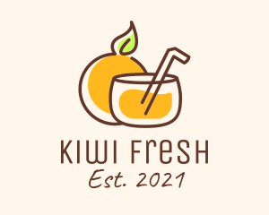 Orange Juice Drink logo design