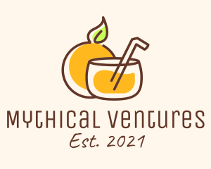 Orange Juice Drink logo design