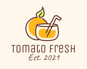 Orange Juice Drink logo design