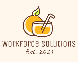 Orange Juice Drink logo design