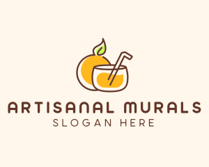 Orange Juice Drink logo design