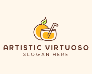 Orange Juice Drink logo design