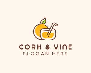 Orange Juice Drink logo design