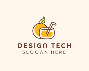 Orange Juice Drink logo design