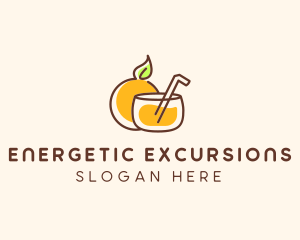 Orange Juice Drink logo design