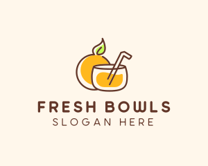 Orange Juice Drink logo design