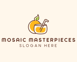 Orange Juice Drink logo design