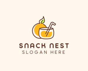 Orange Juice Drink logo design