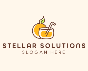 Orange Juice Drink logo design