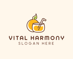 Orange Juice Drink logo design