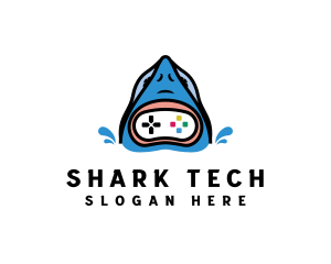 Shark Game Streamer logo design