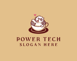 Puppy Coffee Cup logo