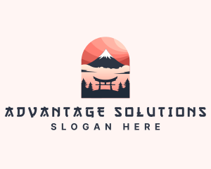 Mount Fuji Japan logo design