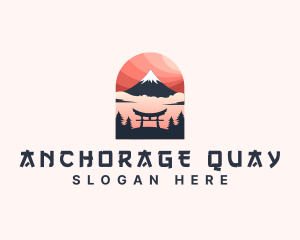 Mount Fuji Japan logo design