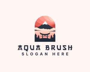 Mount Fuji Japan logo design