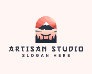 Mount Fuji Japan logo design