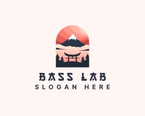 Mount Fuji Japan logo design