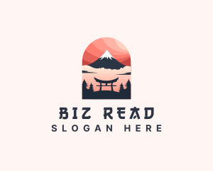 Mount Fuji Japan logo design