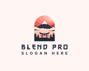 Mount Fuji Japan logo design