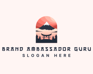 Mount Fuji Japan logo design