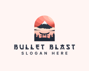 Mount Fuji Japan logo design