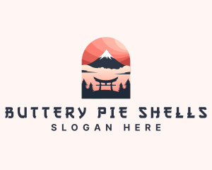 Mount Fuji Japan logo design