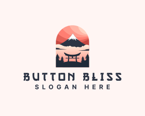 Mount Fuji Japan logo design