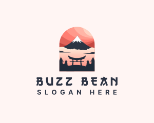 Mount Fuji Japan logo design