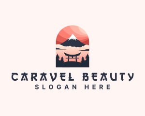 Mount Fuji Japan logo design