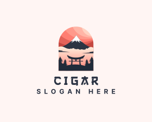 Mount Fuji Japan logo design