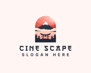 Mount Fuji Japan logo design