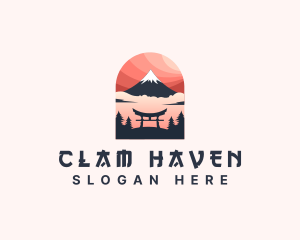 Mount Fuji Japan logo design